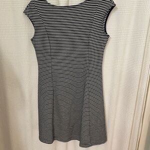 GAP Black and White Striped Mini Dress